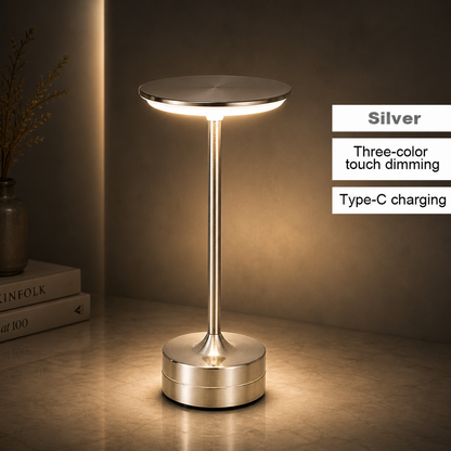 Cordless LED Table Lamp – Rechargeable Touch Dimmable Wireless Light for Restaurant, Hotel, Bar & Bedroom